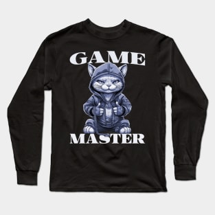 Funny Family Board Night  Game Host Cat Lover Long Sleeve T-Shirt